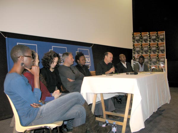 Angèle Diabang, Amal Kateb, Nadia Chouïeb, Vincent Mellili, Alassane Diago,  Olivier Barlet, Raoul Peck et Lionel Méta.  